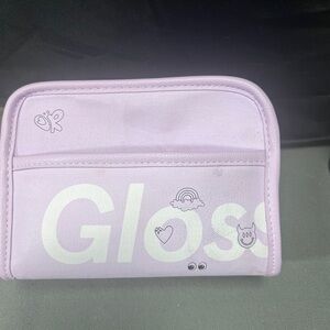 glossier beauty bag makeup bag olivia rodriguez purple